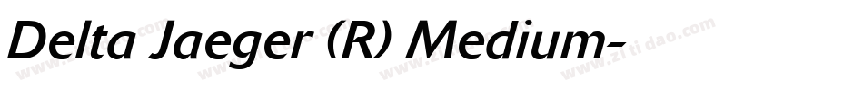 Delta Jaeger (R) Medium字体转换
